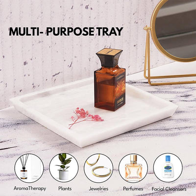 Fancy Marble Fascinated Square Tray