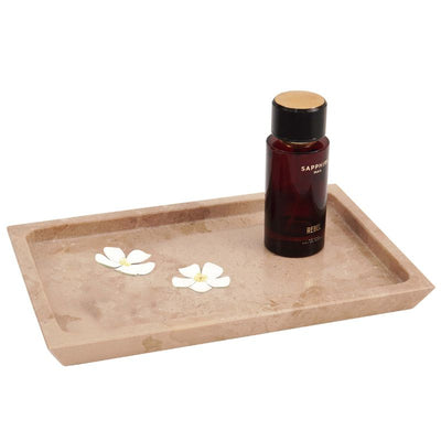 Fancy Natural Marble Rectangular Tray - Serving Tray
