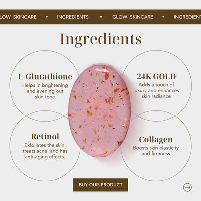 24K Gold Whitening Soap