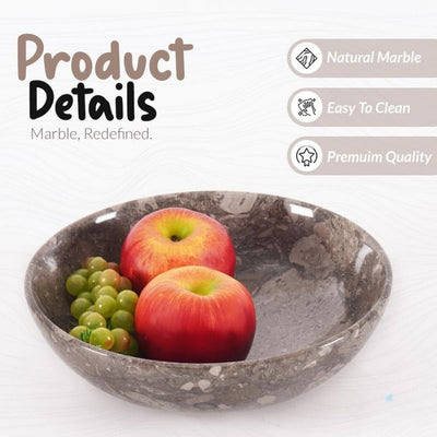Radicaln Marble Fruit Bowl 10' Inches New