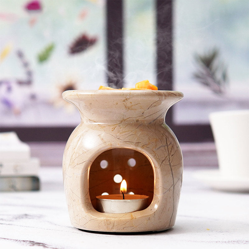 Radicaln Marble Oil Burner 4" Inches Handmade Candle Wax Warmer