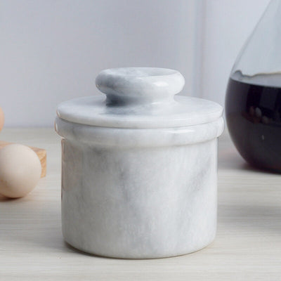Natural Marble Butter Dish - Butter Crock