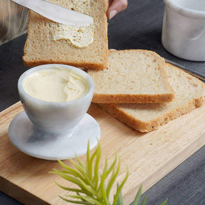 Natural Marble Butter Dish - Butter Crock